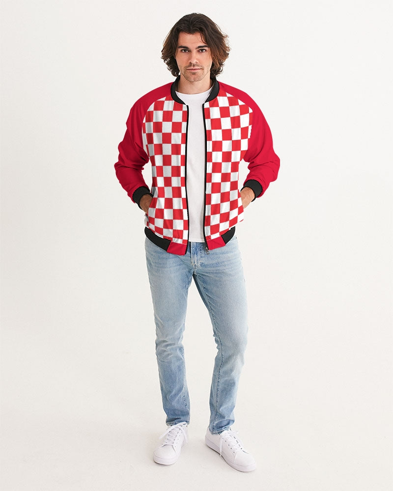 checkered Men's Bomber Jacket