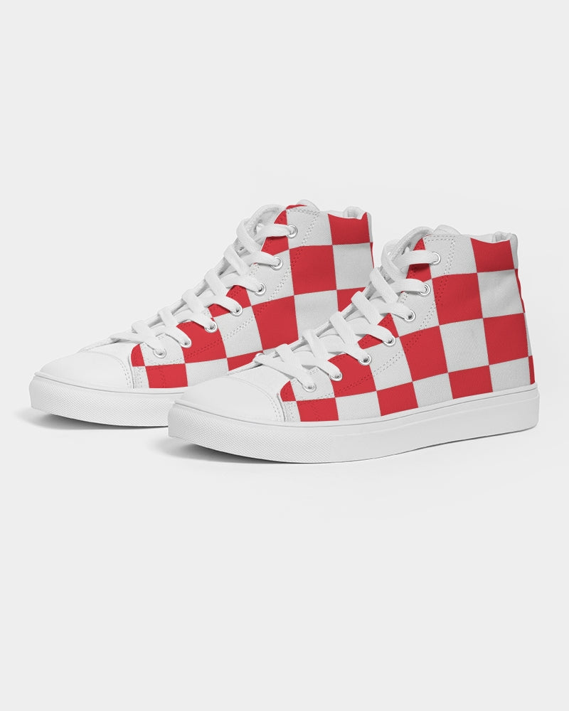 checkered Men's Hightop Canvas Shoe