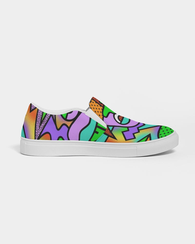 abstract Men's Slip-On Canvas Shoe