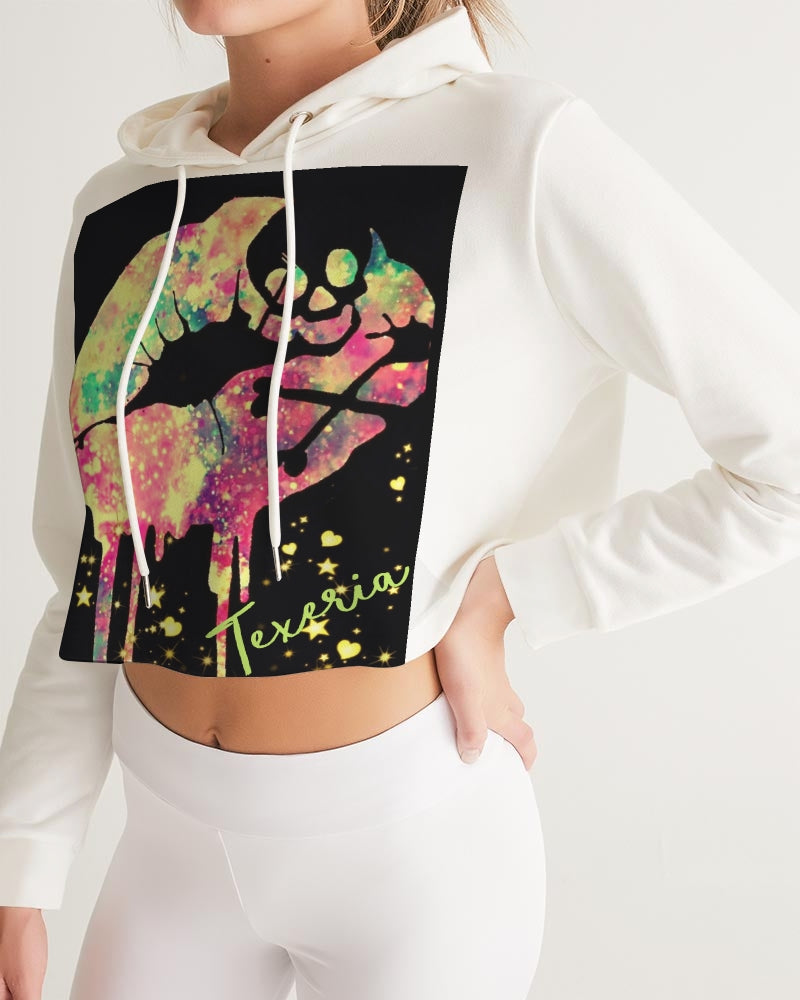 Poisonous kisses Women's Cropped Hoodie