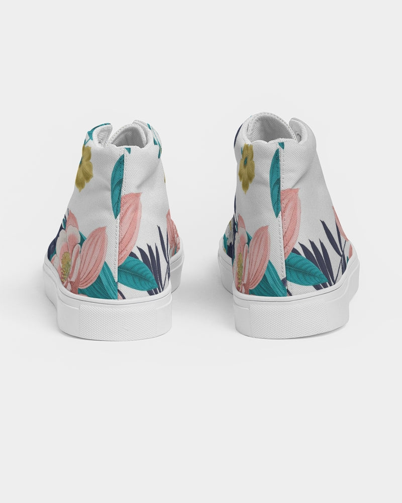 Warm Floral Women's Hightop Canvas Shoe