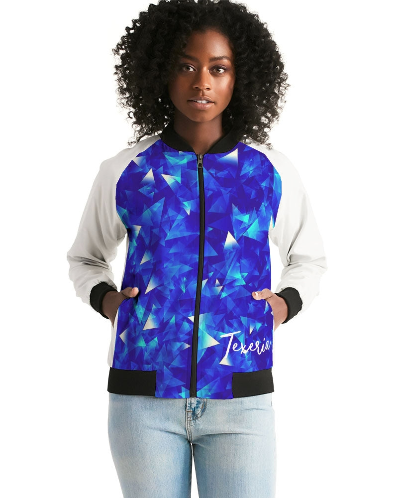 Crystal Blue Women's Bomber Jacket