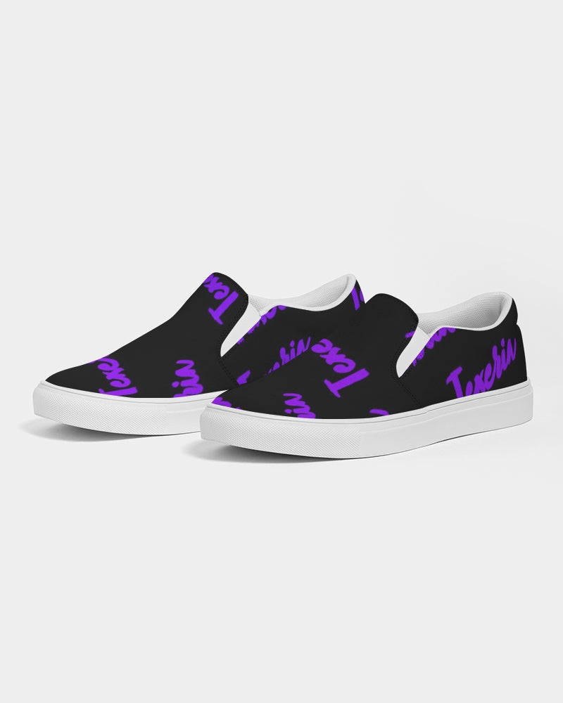 Texeria Monogram purple Women's Slip-On Canvas Shoe