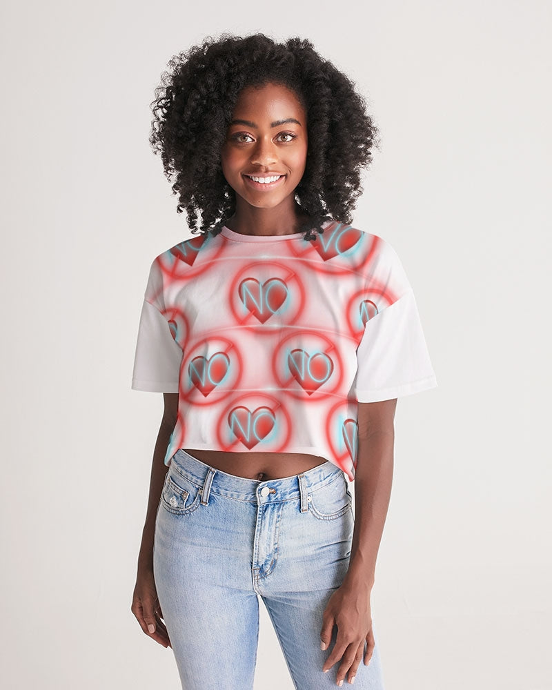 No love 2 Women's Lounge Cropped Tee