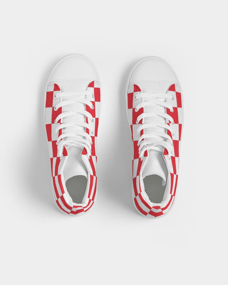 checkered Men's Hightop Canvas Shoe