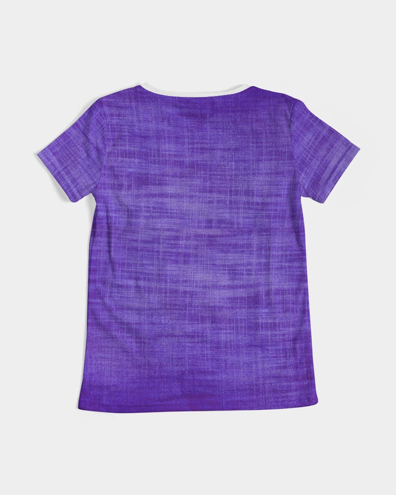 violet Women's V-Neck Tee