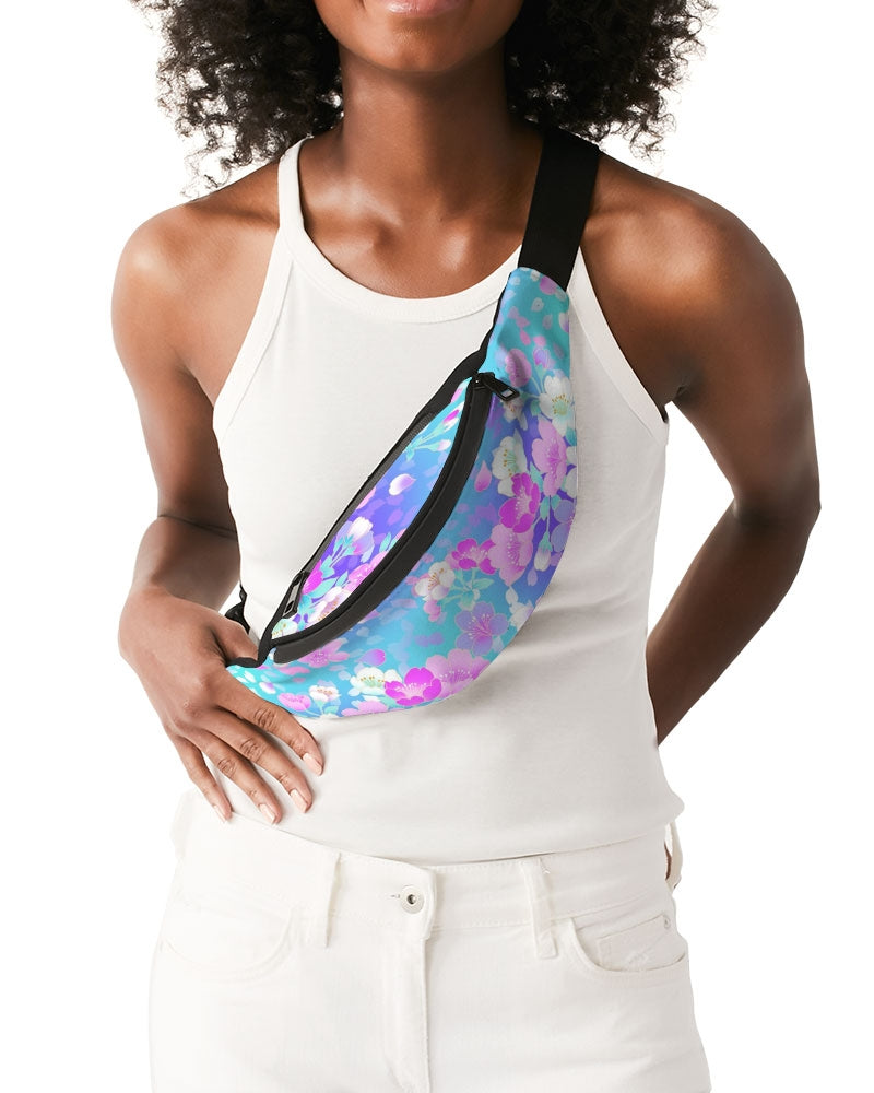 Floral Pinks Crossbody Sling Bag