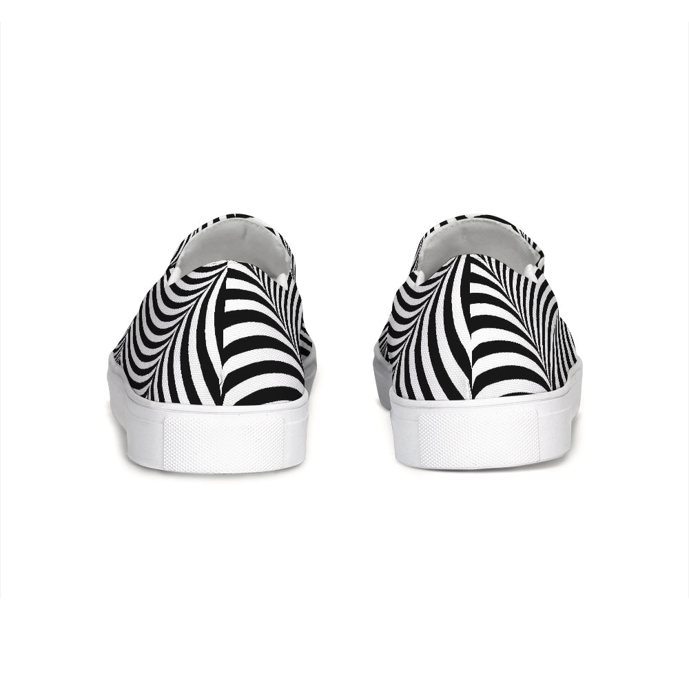 Optical illusion Slip-On Canvas Shoe