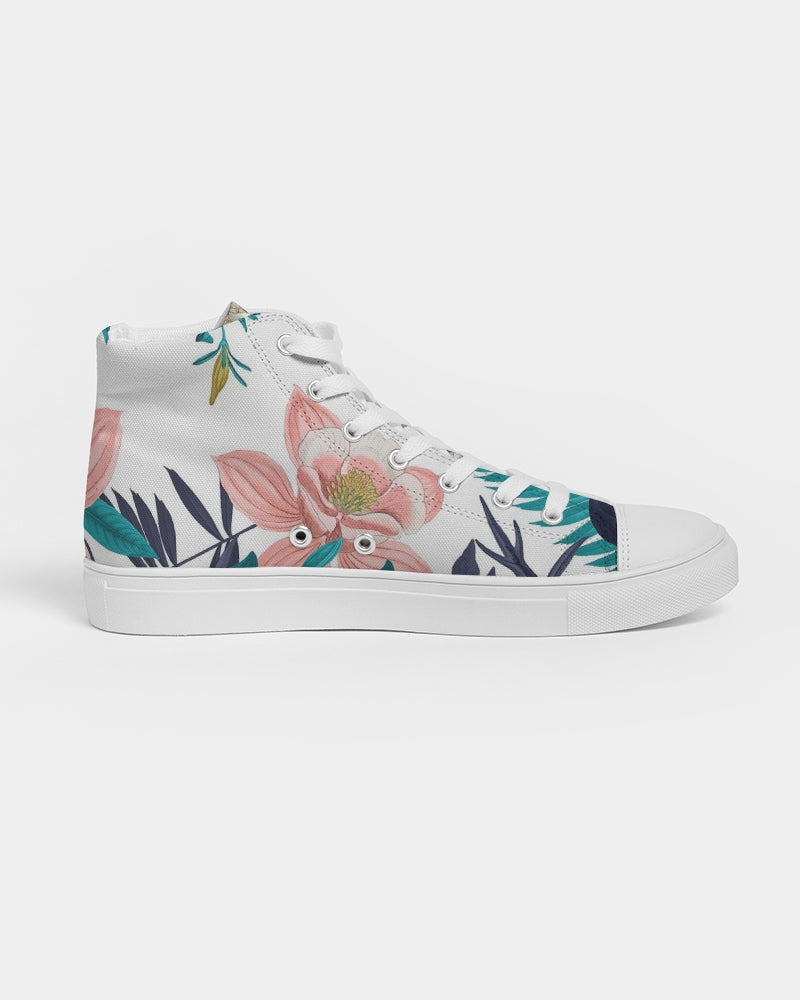 Warm Floral Women's Hightop Canvas Shoe