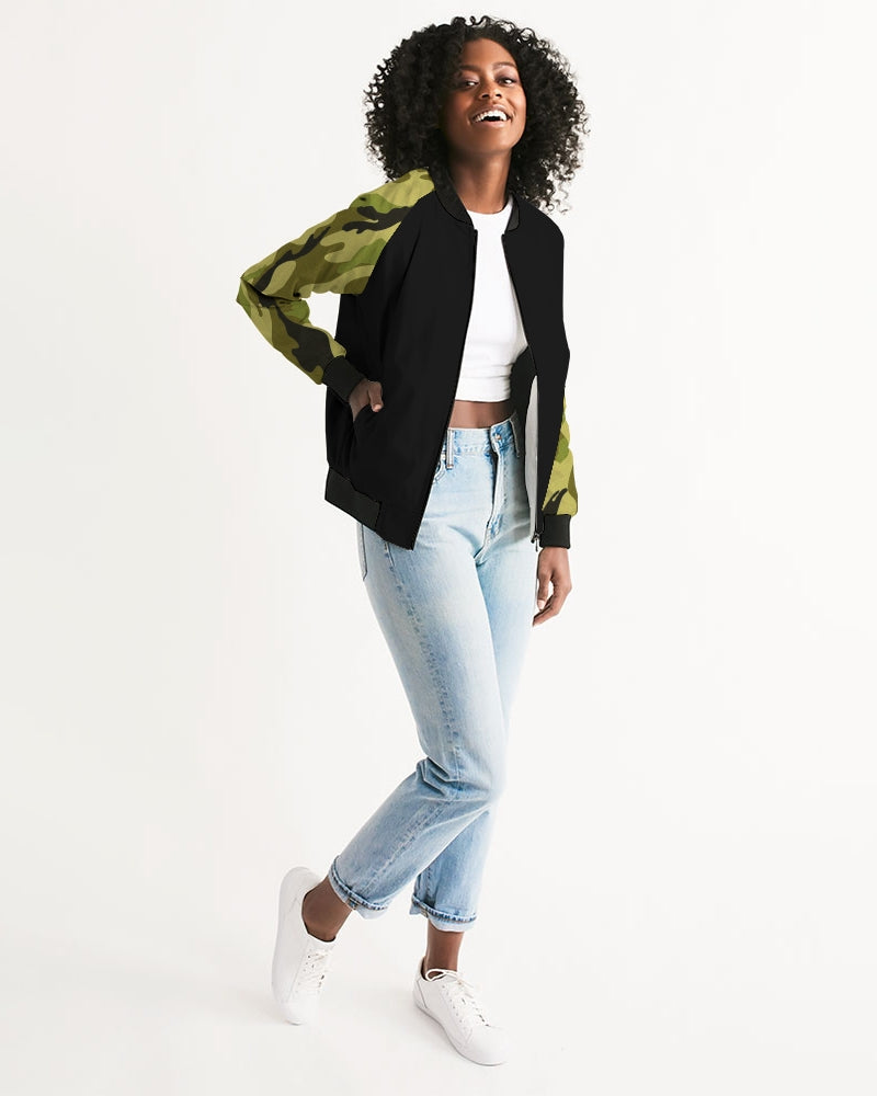 Camo 2 (green) Women's Bomber Jacket