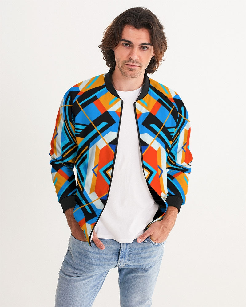 Aztec blue Men's Bomber Jacket