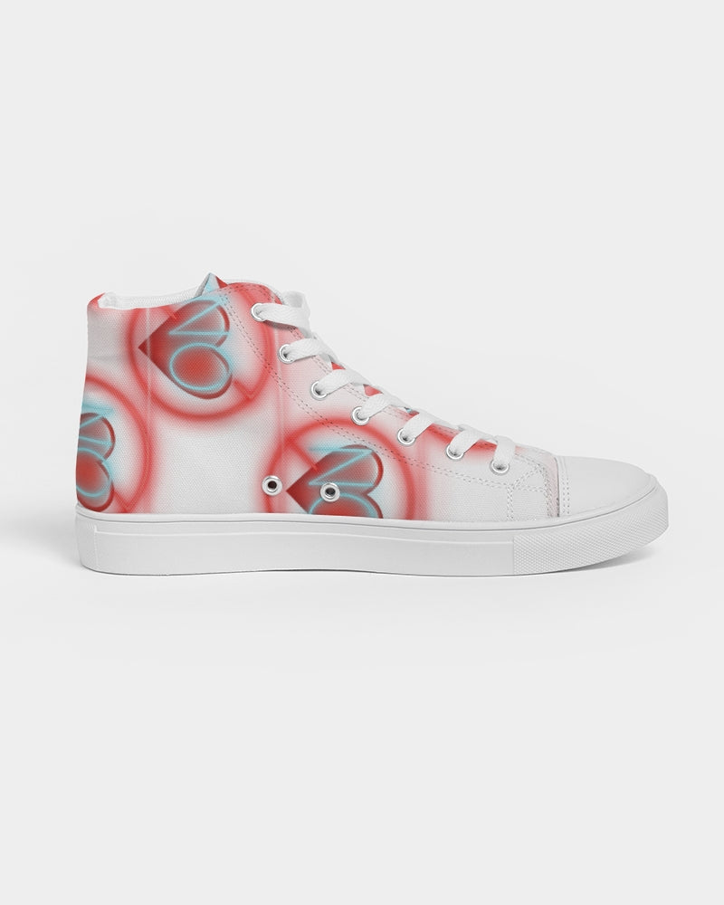 No love 2 Women's Hightop Canvas Shoe