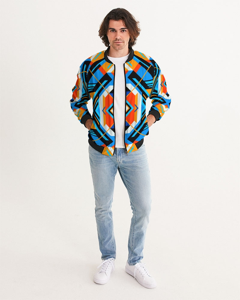 Aztec blue Men's Bomber Jacket