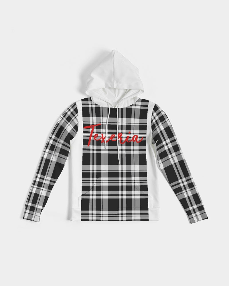 Black & White Plaid Women's Hoodie