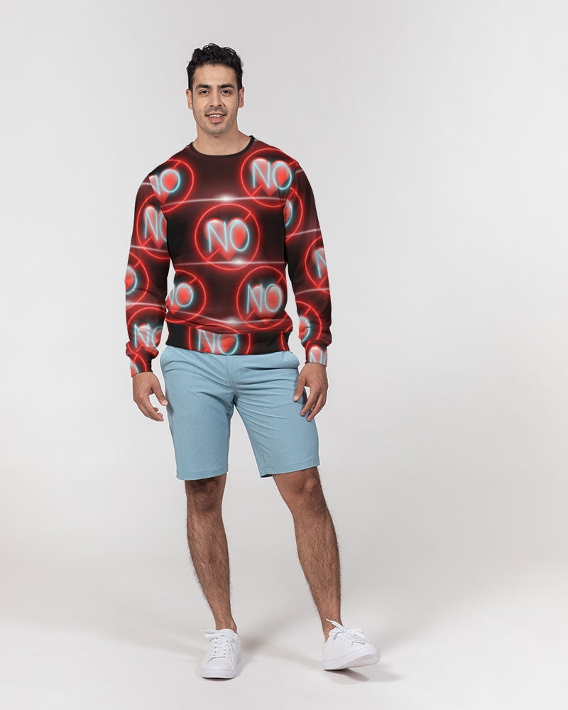 No love 3 Men's Classic French Terry Crewneck Pullover