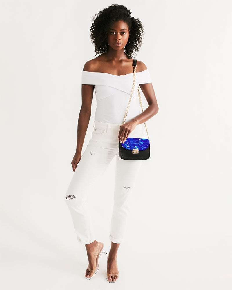 Crystal Blue Small Shoulder Bag