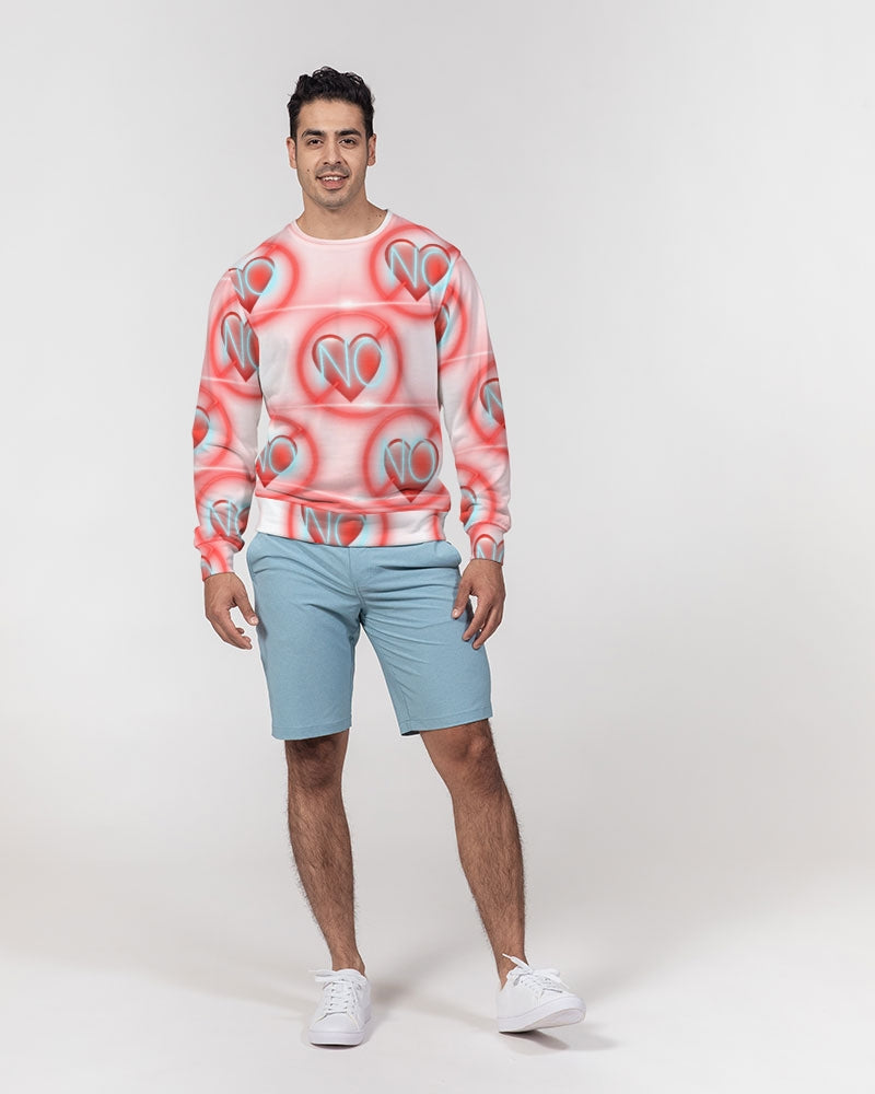 No love 2 Men's Classic French Terry Crewneck Pullover