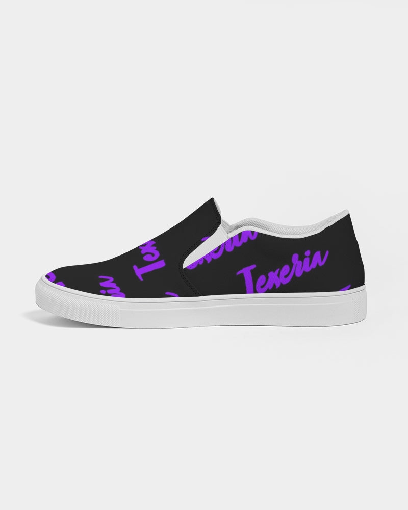 Texeria Monogram purple Women's Slip-On Canvas Shoe