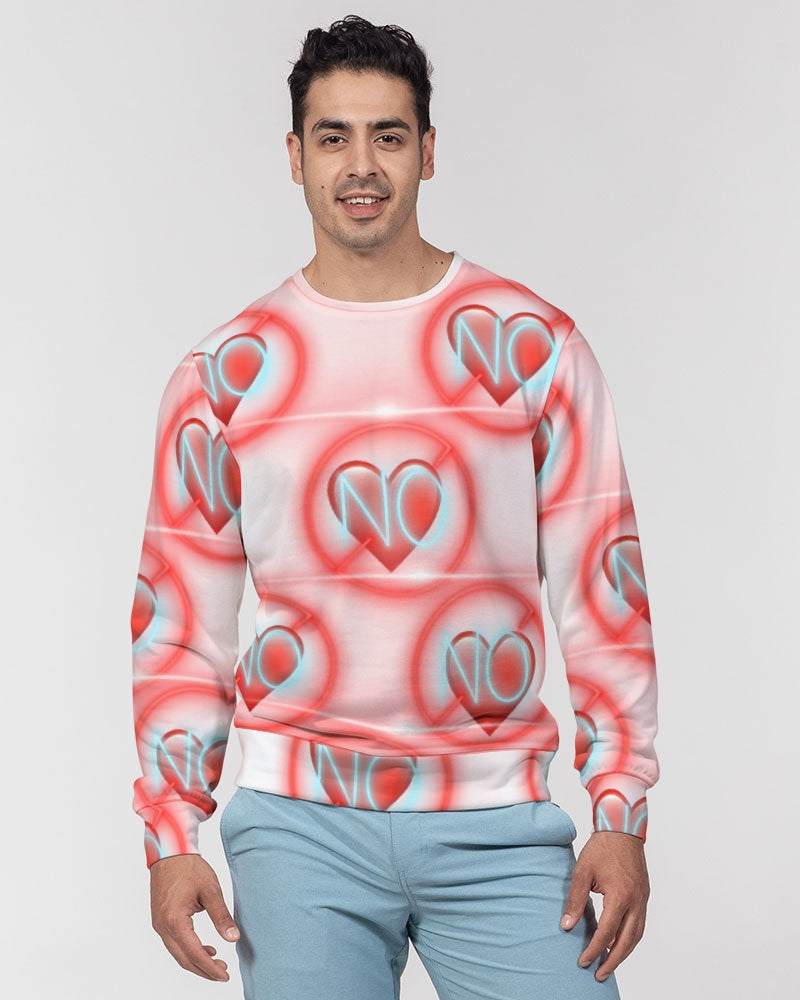 No love 2 Men's Classic French Terry Crewneck Pullover