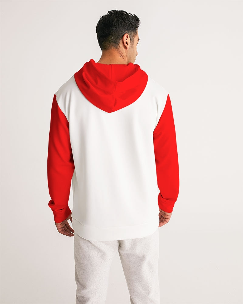 White logo Script Men's Hoodie