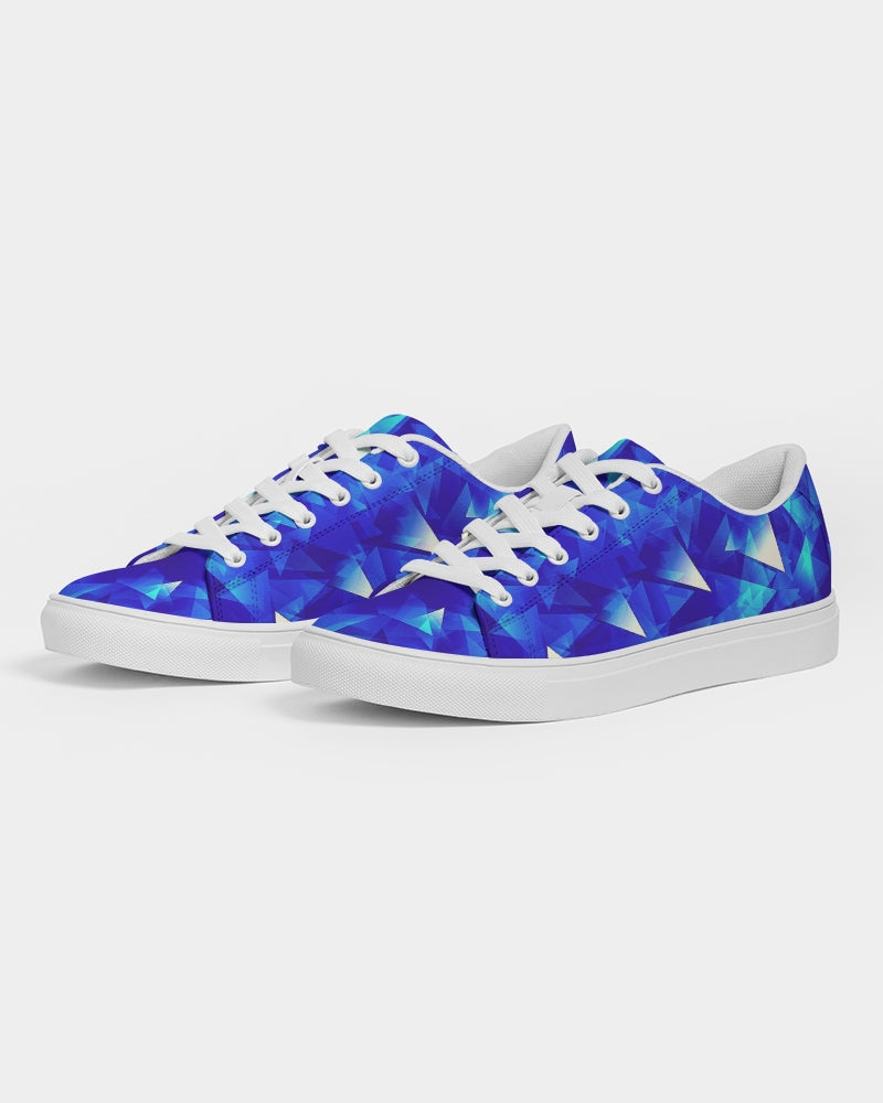 Crystal Blue Women's Faux-Leather Sneaker