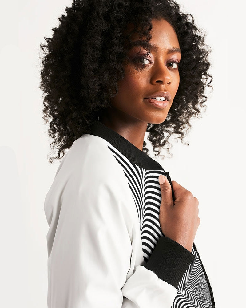 Optical illusion Women's Bomber Jacket