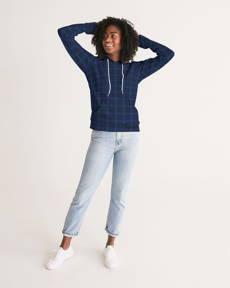 Blue Plaid Women's Hoodie