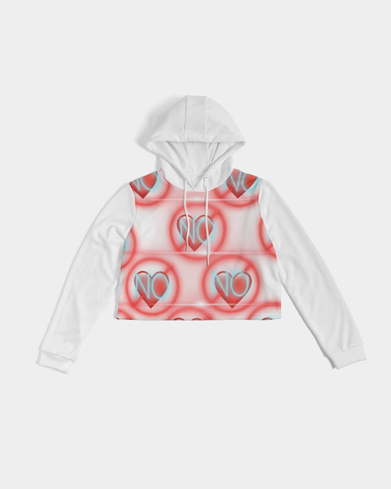 No love 2 Women's Cropped Hoodie