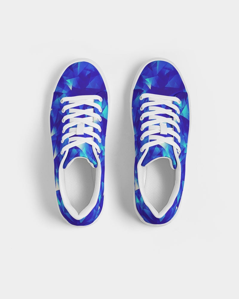 Crystal Blue Women's Faux-Leather Sneaker