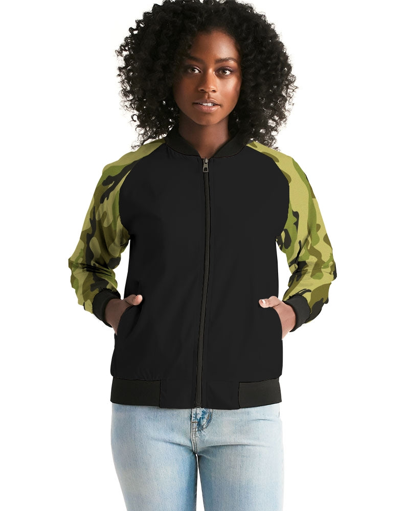 Camo 2 (green) Women's Bomber Jacket