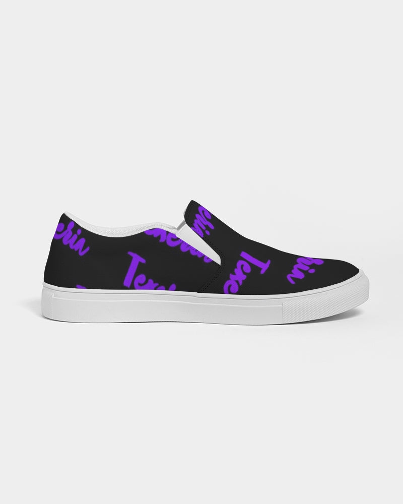 Texeria Monogram purple Women's Slip-On Canvas Shoe