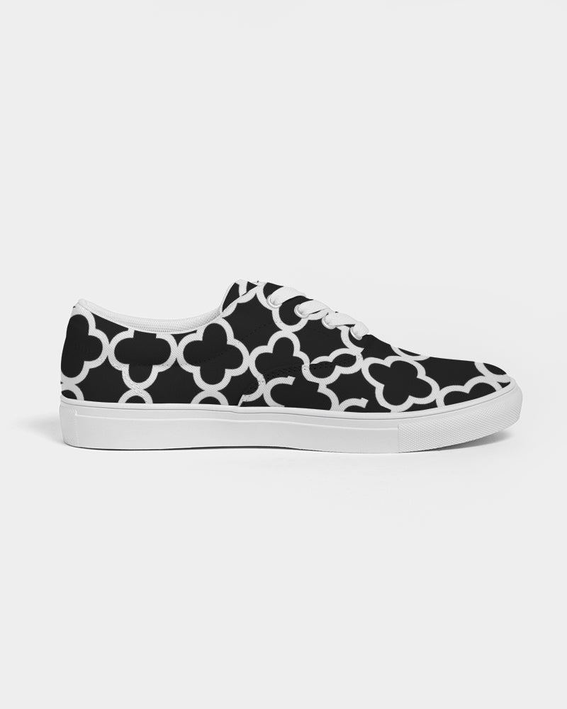 Quatrefoil Women's Lace Up Canvas Shoe