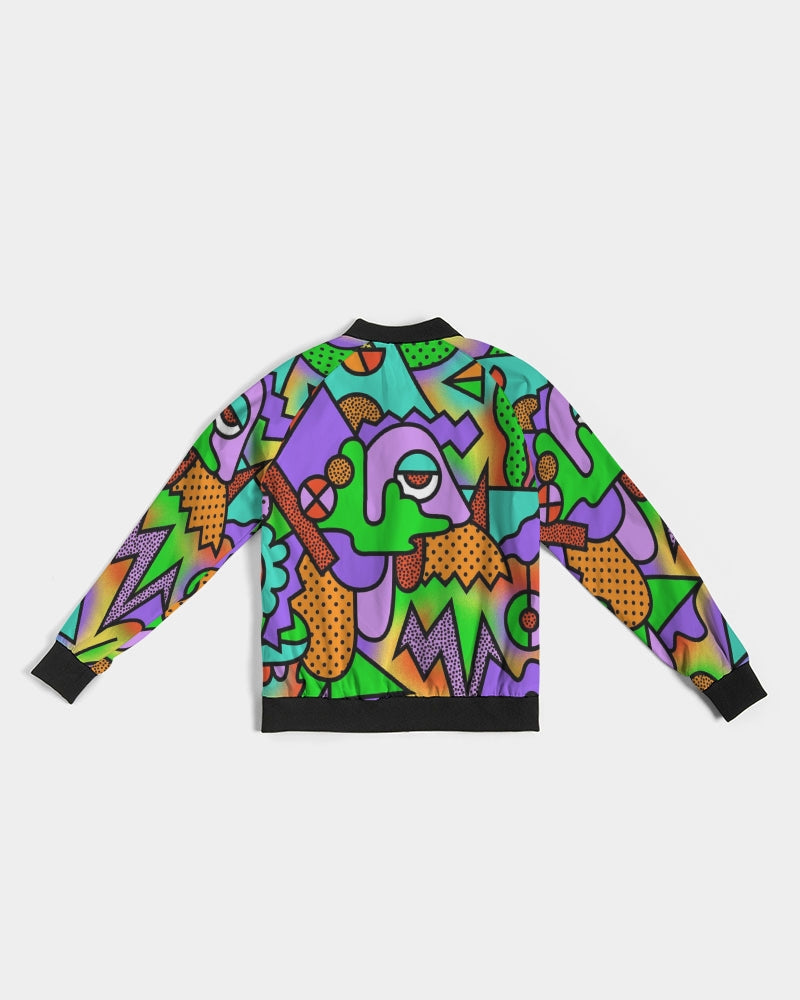Abstract Women's Bomber Jacket