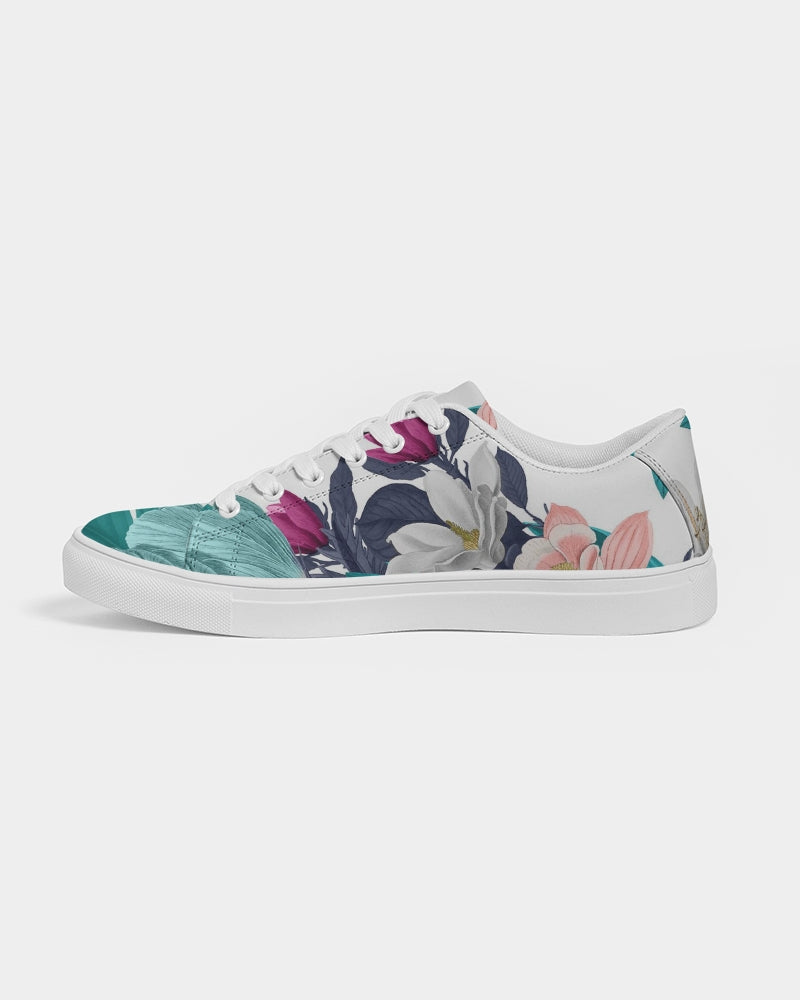 Warm Floral Women's Faux-Leather Sneaker