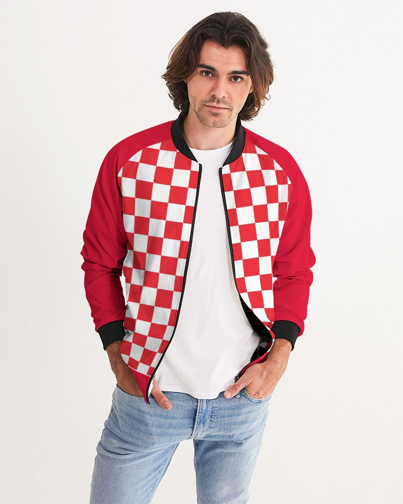 checkered Men's Bomber Jacket