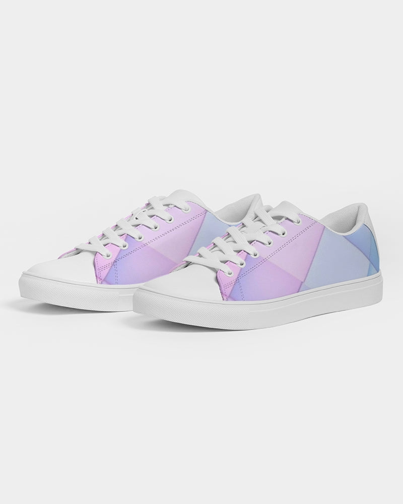 Pastel diamonds Women's Faux-Leather Sneaker