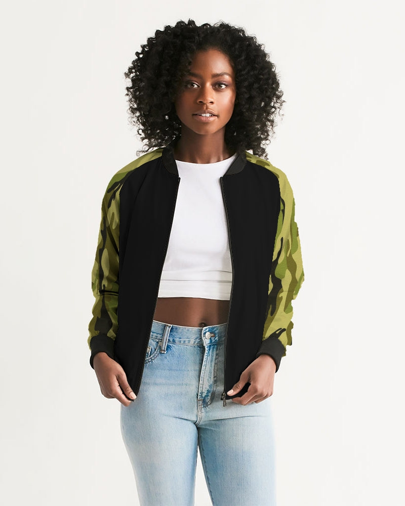 Camo 2 (green) Women's Bomber Jacket