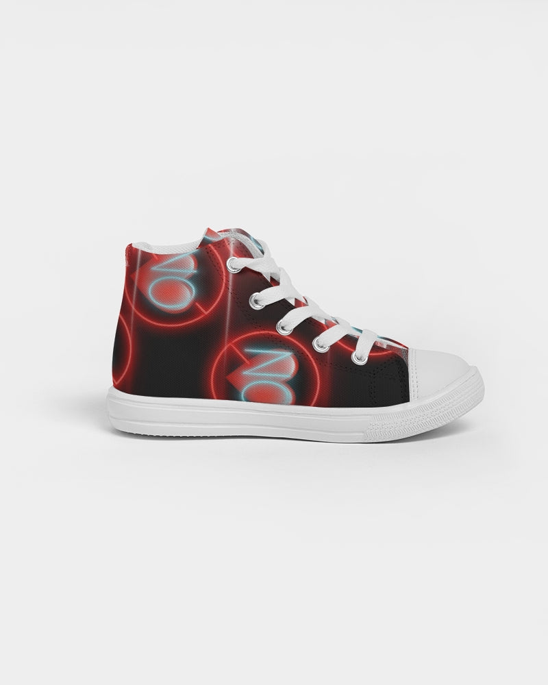 No love 3 Kids Hightop Canvas Shoe