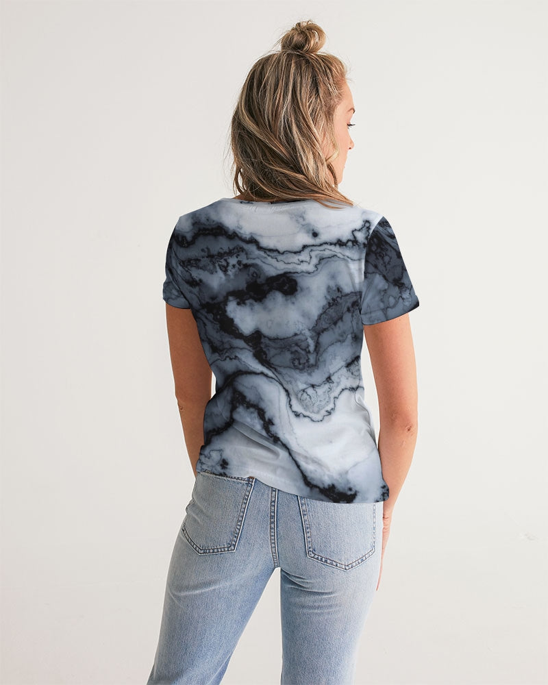 Marble Women's V-Neck Tee