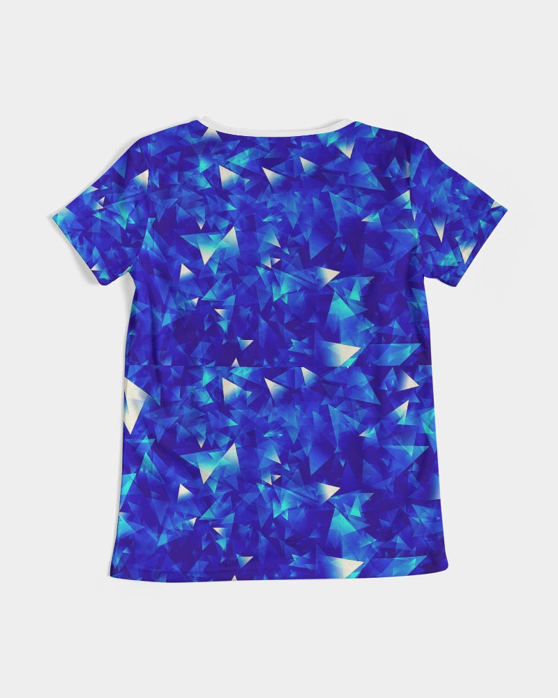 Crystal Blue Women's V-Neck Tee