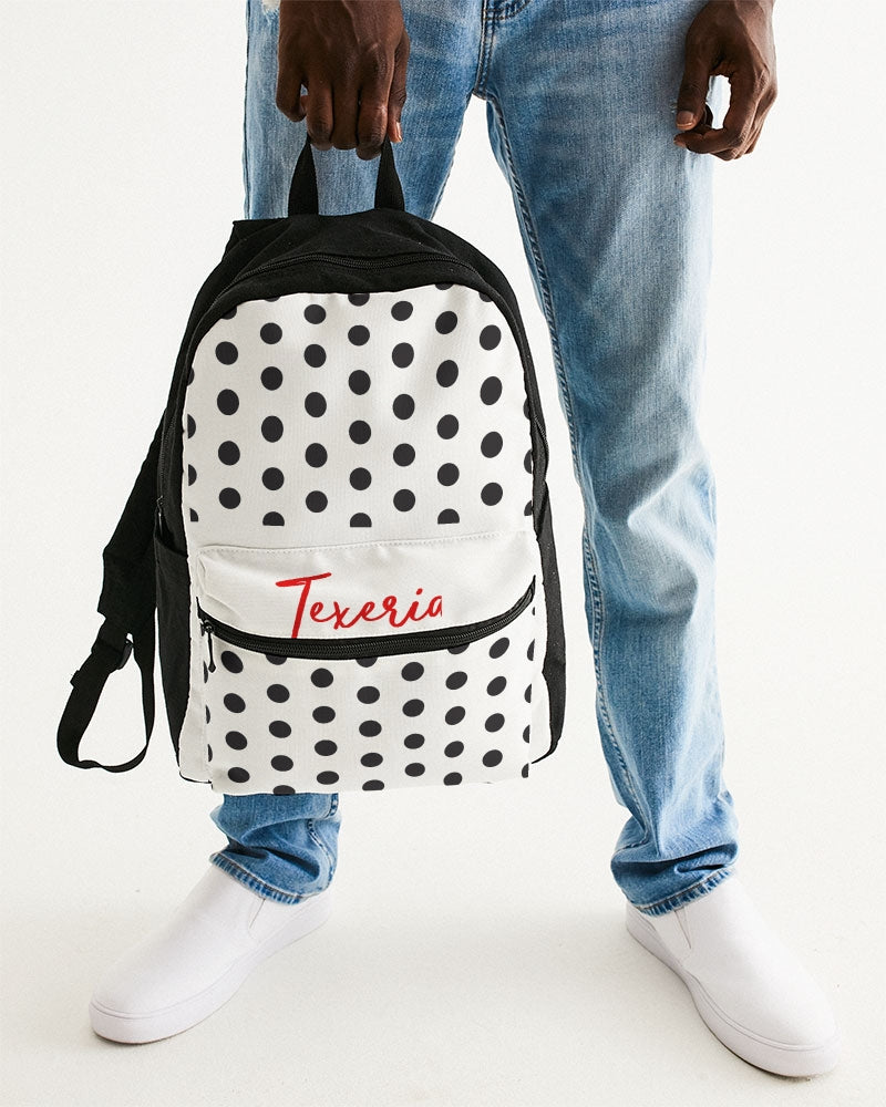 Polka Dot Small Canvas Backpack
