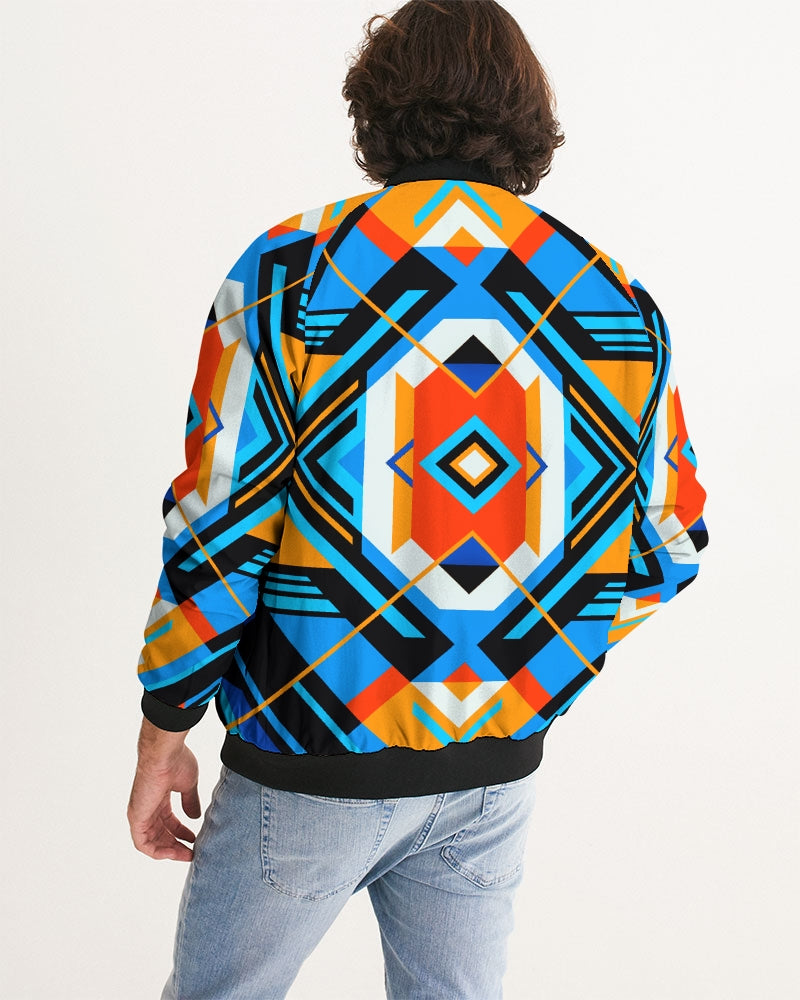 Aztec blue Men's Bomber Jacket