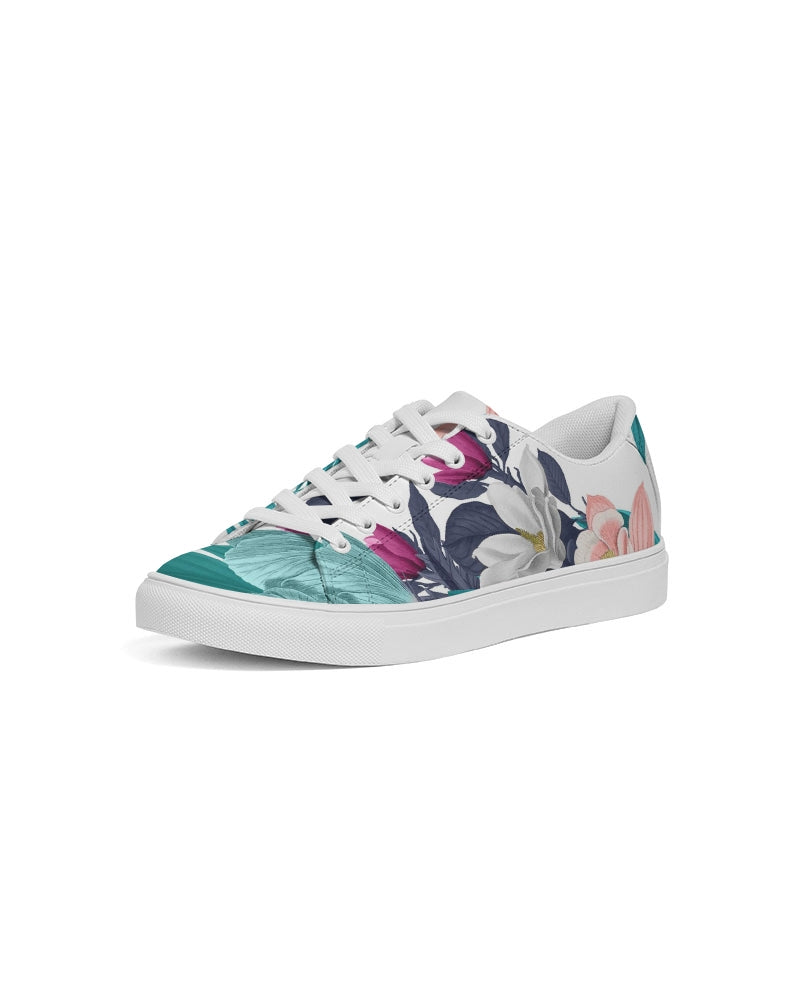 Warm Floral Women's Faux-Leather Sneaker