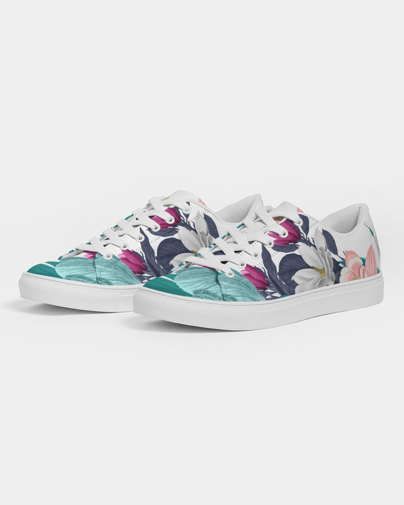 Warm Floral Women's Faux-Leather Sneaker