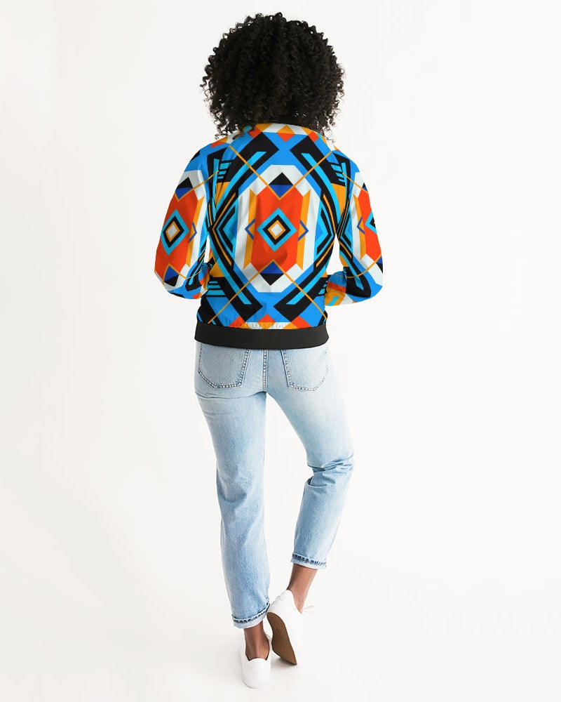 Aztec blue Women's Bomber Jacket