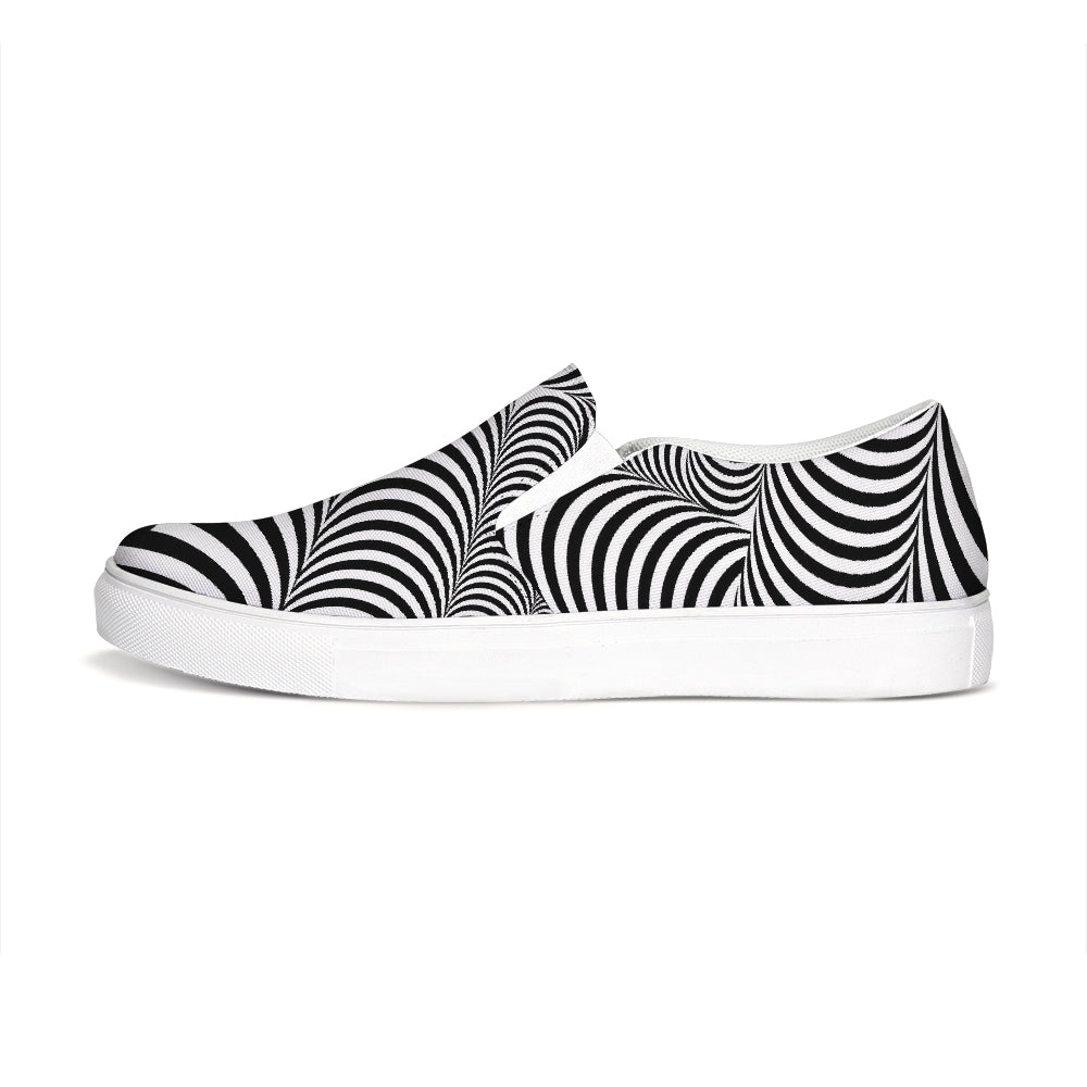 Optical illusion Slip-On Canvas Shoe