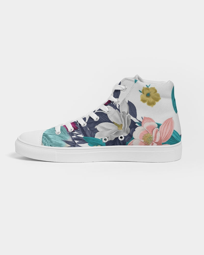Warm Floral Women's Hightop Canvas Shoe