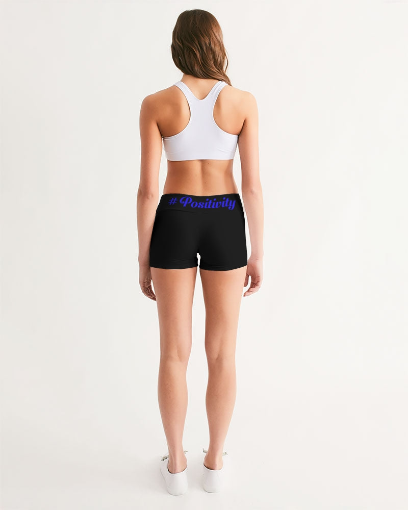 positivity Women's Mid-Rise Yoga Shorts