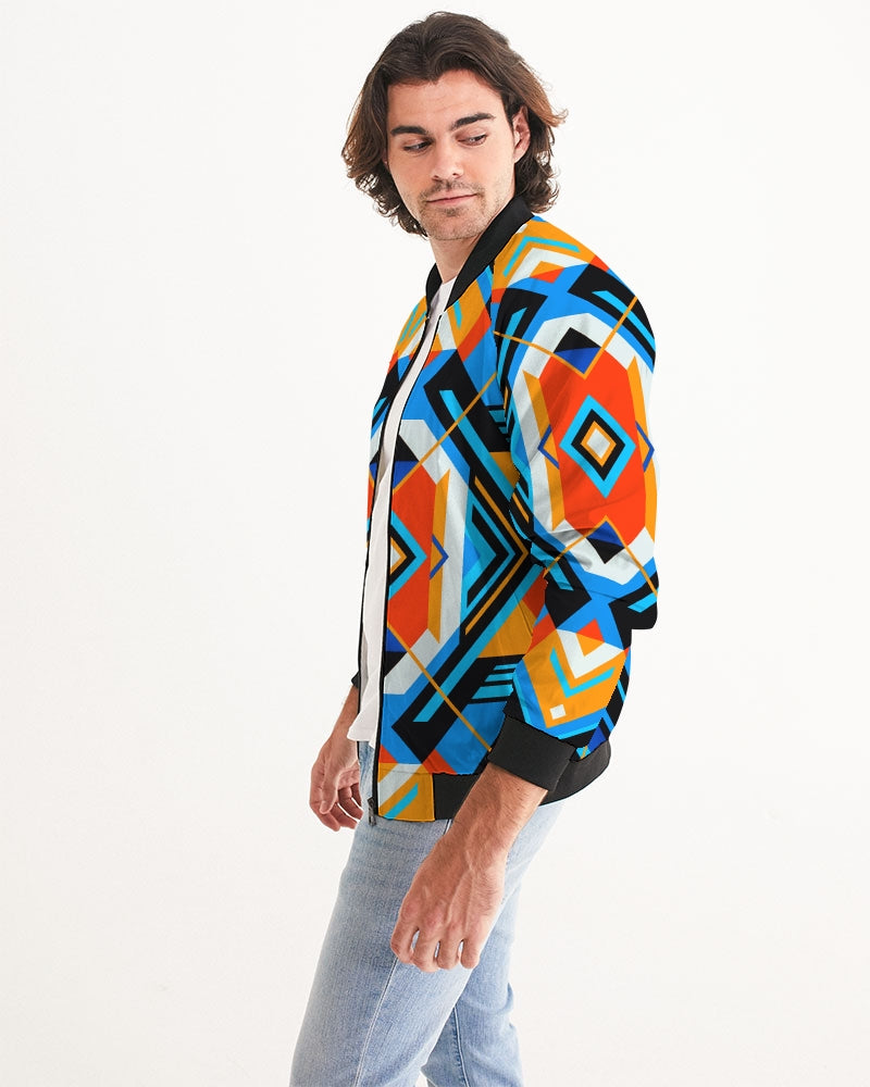 Aztec blue Men's Bomber Jacket