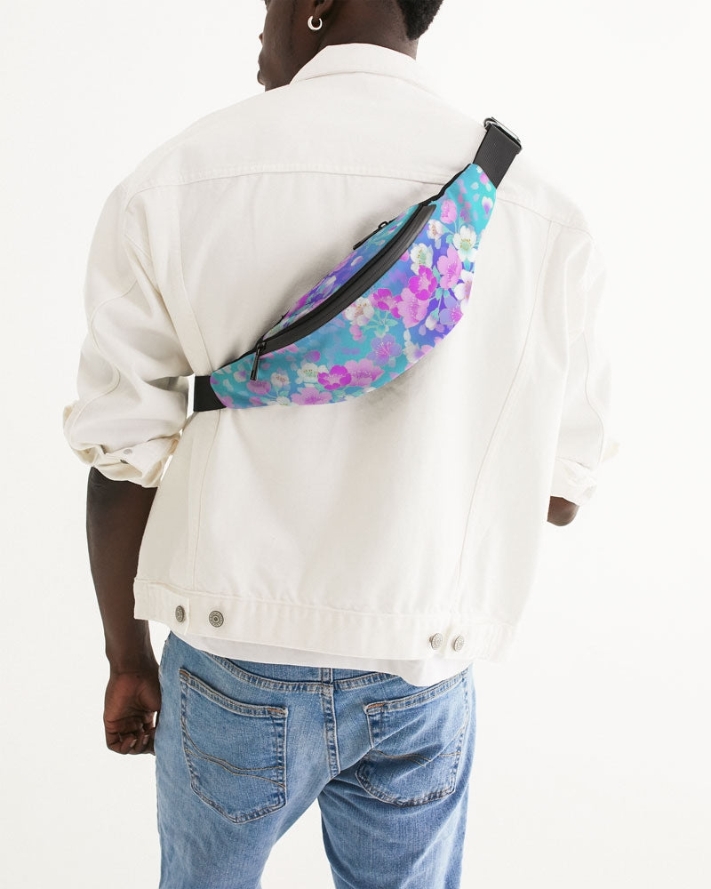 Floral Pinks Crossbody Sling Bag